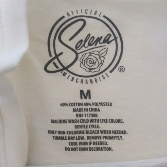 Selena Official Merchandise Women's size M white multicolored T-Shirt - Picture 13 of 13